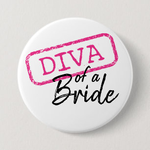 "DIVA" of a Bride Button