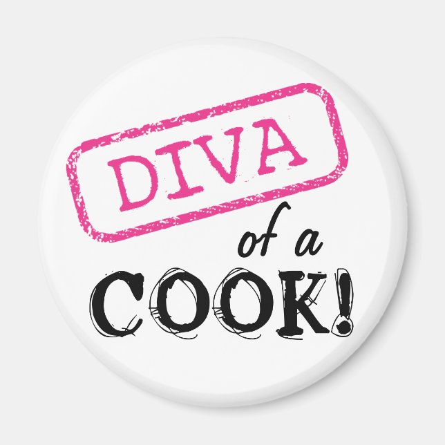 DIVA of a Cook! Magnet (Front)