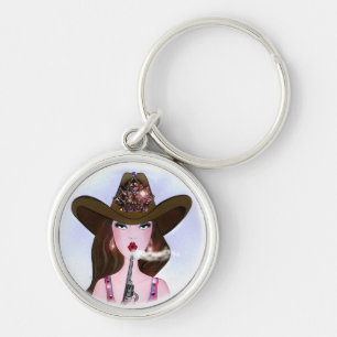 "Diva of a Cowgirl" Key Ring