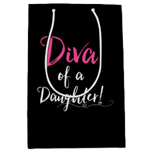"DIVA of a Daughter" Medium Gift Bag