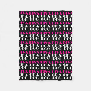 "DIVA of a Dog" Fleece Blanket