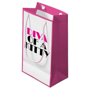 "DIVA of a Kitty" Small Gift Bag
