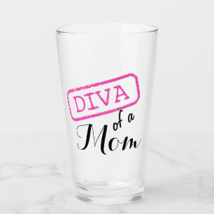 “Diva of a Mum” Glass