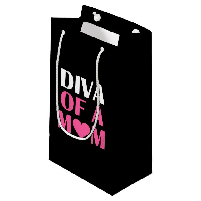 "DIVA OF A Mum" Small Gift Bag (Front Angled)