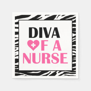 "DIVA of a Nurse!" Napkin