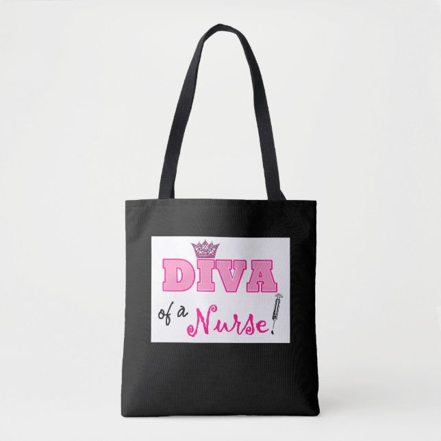Diva of a Nurse Tote Bag (Front)