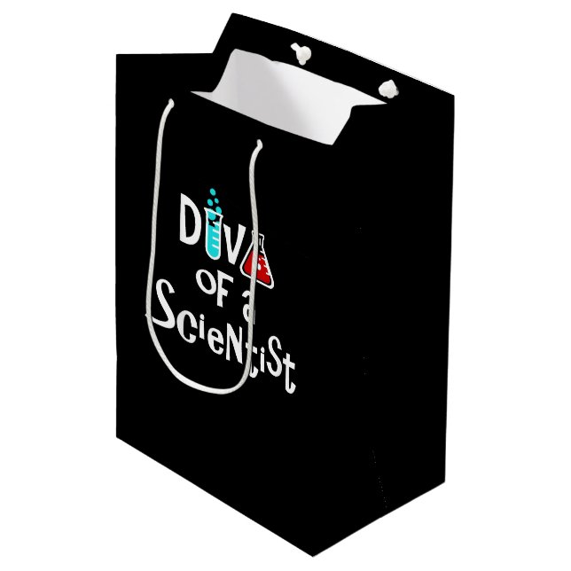 "DIVA of a Scientist" Medium Gift Bag (Front Angled)