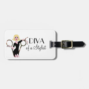 "Diva of a Stylist" Luggage Tags