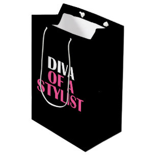 "DIVA OF A STYLIST" MEDIUM GIFT BAG