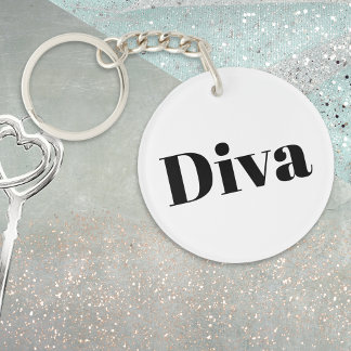 Diva Opera Singer Music Themed Musician Novelty Key Ring