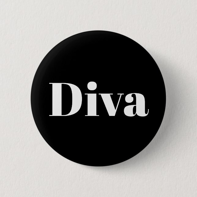 Diva Opera Singer Musician Performer Music Themed 6 Cm Round Badge (Front)