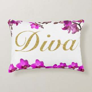 Diva Orchid Pillow