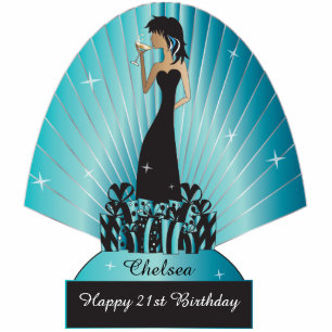 Diva Party Girl Standing Photo Sculpture