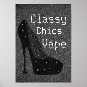 Diva Pumps Classy Chics Vape Premium Poster