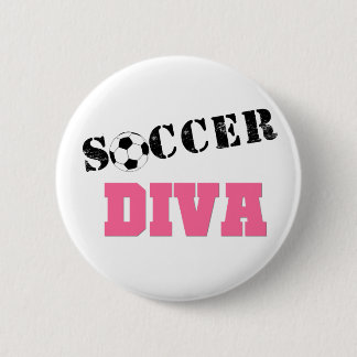Diva Soccer 6 Cm Round Badge
