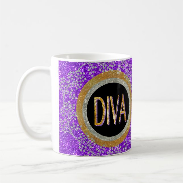 Diva Sparkle Coffee Mug (Left)