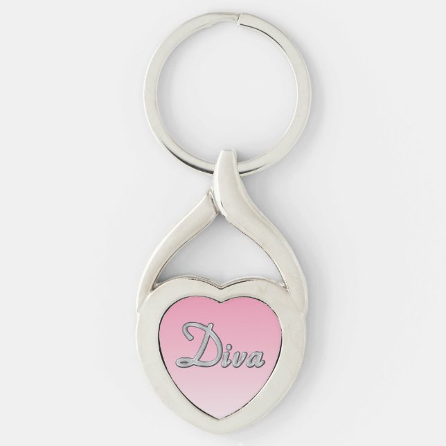 Diva Sparkle Key Ring (Front)