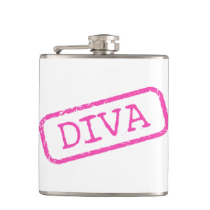 “Diva Stamped and Approved”  Hip Flask
