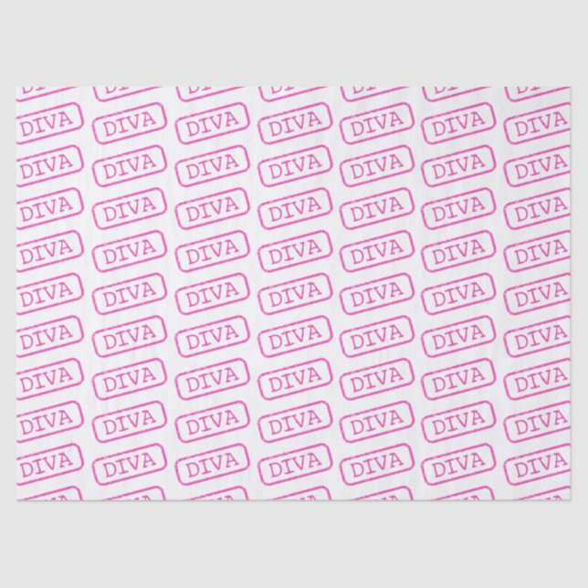 DIVA Stamped And Approved Tissue Paper (Front)