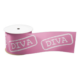 DIVA Stamped Ribbon Satin Ribbon