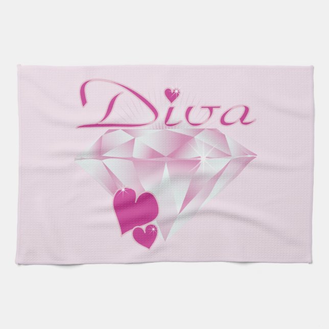 Diva Tea Towel (Horizontal)