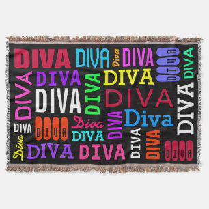 “DIVA” THROW BLANKET