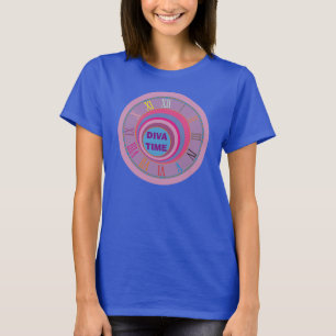 Diva time girly pretty swirl circles tornado cute T-Shirt