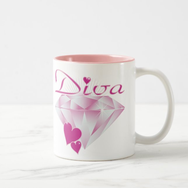 Diva Two-Tone Coffee Mug (Right)
