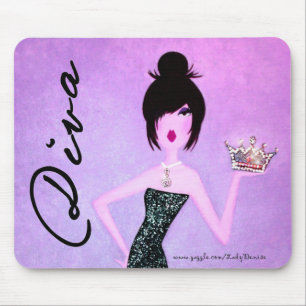 DIVA With a Tiara mousepad