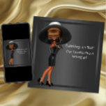 Diva Womans African American Birthday Party Invitation<br><div class="desc">Fun favourite diva womans black African American 40th and ny number birthday party invitation. Add your details to the front and/or back of this adorable woman's  African American birthday party invitation adding your event details,  font style,  font size & colour,  and wording.</div>