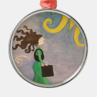Diva Working Woman Metal Tree Decoration