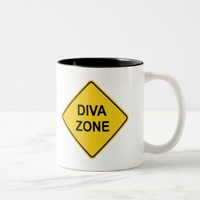 Diva Zone Two-Tone Coffee Mug (Right)
