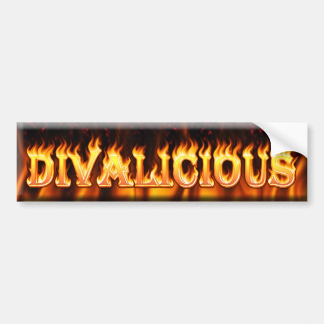 divalicious bumper sticker (Front)