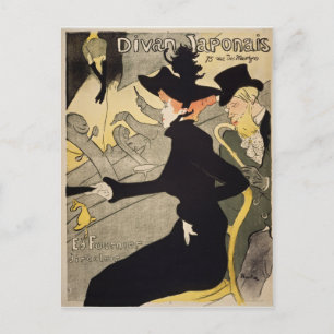 Divan Japonais Toulouse-Lautrec Vintage Art Postcard