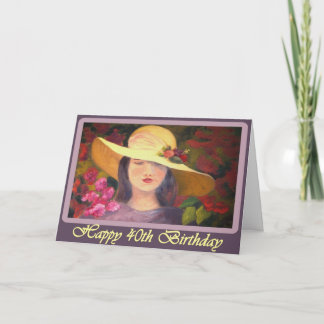 Diva's 40th Birthday Card for Women