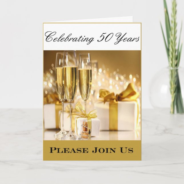 Diva's 50th Anniversary Party Invitation (Front)