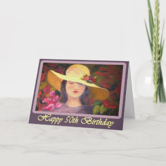 Diva's 50th Birthday Card for Women