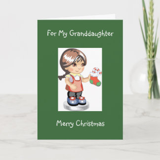 Diva's Christmas Card for Her Granddaughter