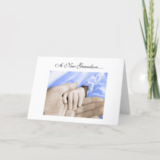 Diva's Congratulations-New Grandson Greeting Card