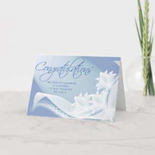 Diva's Congratulations-New Grandson Greeting Card