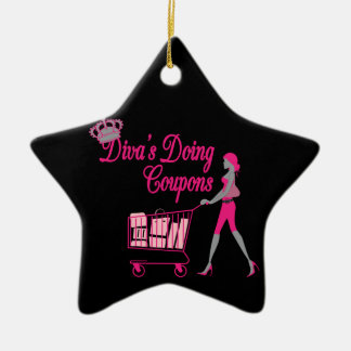 Diva's Does Coupons Ceramic Tree Decoration