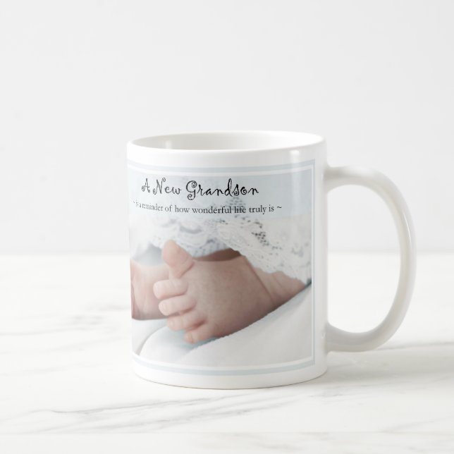 Diva's Gift for New Grandparents-It's a Boy! Coffee Mug (Right)
