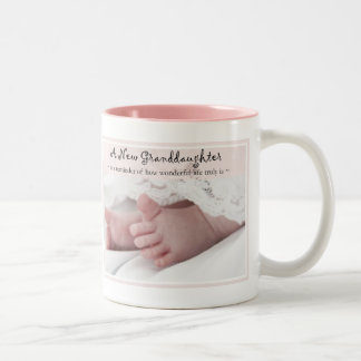 Diva's Gift for New Grandparents-It's a Girl! Two-Tone Coffee Mug