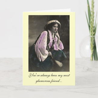 Diva's Glamourous 50th Birthday Greeting Card
