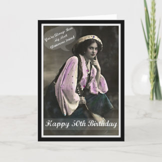 Diva's Glamourous 50th Birthday Greeting Card