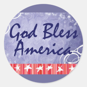 Diva's God Bless America Stickers