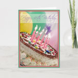 Diva's Happy 45th Birthday Card-Eat Cake! Card<br><div class="desc">The heartfelt greeting is a friend.</div>