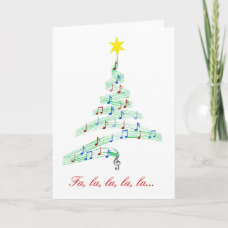 Diva's Happy Notes Christmas Card