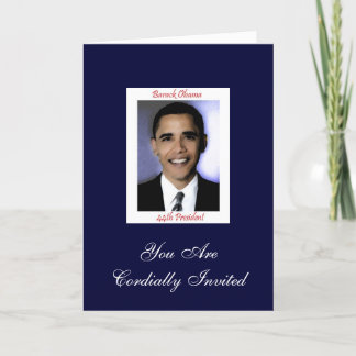 Diva's Obama Inauguration Party Invitation