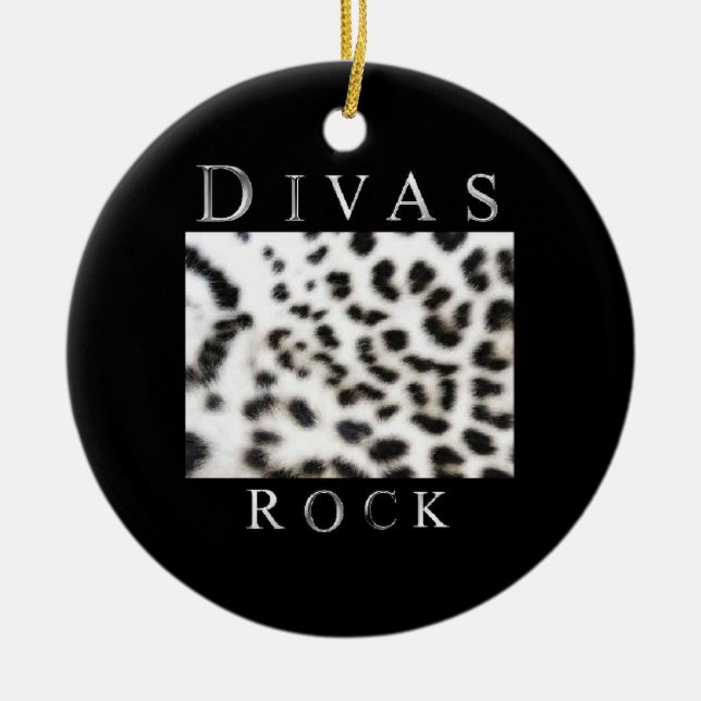 DIVAS ROCK CERAMIC TREE DECORATION (Front)